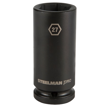 Steelman Pro 3/4" Drive x 27mm 6-Point Deep Impact Socket 79259